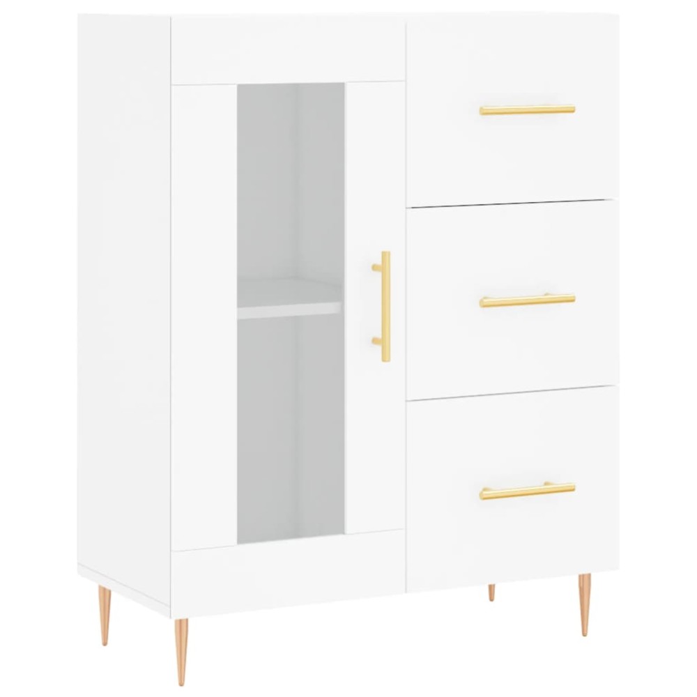 vidaXL Servantă, alb, 69,5x34x90 cm, lemn compozit