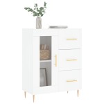 vidaXL Servantă, alb, 69,5x34x90 cm, lemn compozit