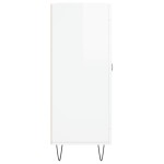 vidaXL Servantă, alb extralucios, 69,5x34x90 cm, lemn compozit