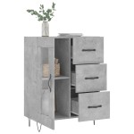 vidaXL Servantă, gri beton, 69,5x34x90 cm, lemn compozit vidaXL Servantă, gri beton, 69,5x34x90 cm, lemn compozit