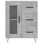 vidaXL Servantă, gri beton, 69,5x34x90 cm, lemn compozit vidaXL Servantă, gri beton, 69,5x34x90 cm, lemn compozit
