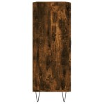 vidaXL Servantă, stejar fumuriu, 69,5x34x90 cm, lemn compozit