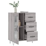 vidaXL Servantă, gri sonoma, 69,5x34x90 cm, lemn compozit