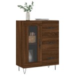 vidaXL Servantă, stejar maro, 69,5x34x90 cm, lemn prelucrat