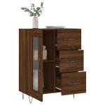 vidaXL Servantă, stejar maro, 69,5x34x90 cm, lemn prelucrat