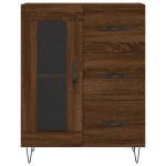 vidaXL Servantă, stejar maro, 69,5x34x90 cm, lemn prelucrat