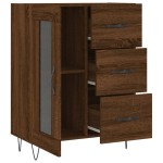 vidaXL Servantă, stejar maro, 69,5x34x90 cm, lemn prelucrat