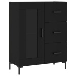 vidaXL Servantă, negru, 69,5x34x90 cm, lemn compozit