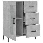 vidaXL Servantă, gri beton, 69,5x34x90 cm, lemn compozit