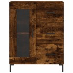 vidaXL Servantă, stejar fumuriu, 69,5x34x90 cm, lemn compozit vidaXL Servantă, stejar fumuriu, 69,5x34x90 cm, lemn compozit