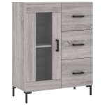 vidaXL Servantă, gri sonoma, 69,5x34x90 cm, lemn compozit vidaXL Servantă, gri sonoma, 69,5x34x90 cm, lemn compozit