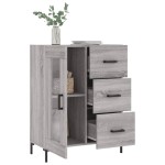 vidaXL Servantă, gri sonoma, 69,5x34x90 cm, lemn compozit vidaXL Servantă, gri sonoma, 69,5x34x90 cm, lemn compozit