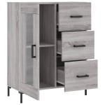 vidaXL Servantă, gri sonoma, 69,5x34x90 cm, lemn compozit vidaXL Servantă, gri sonoma, 69,5x34x90 cm, lemn compozit