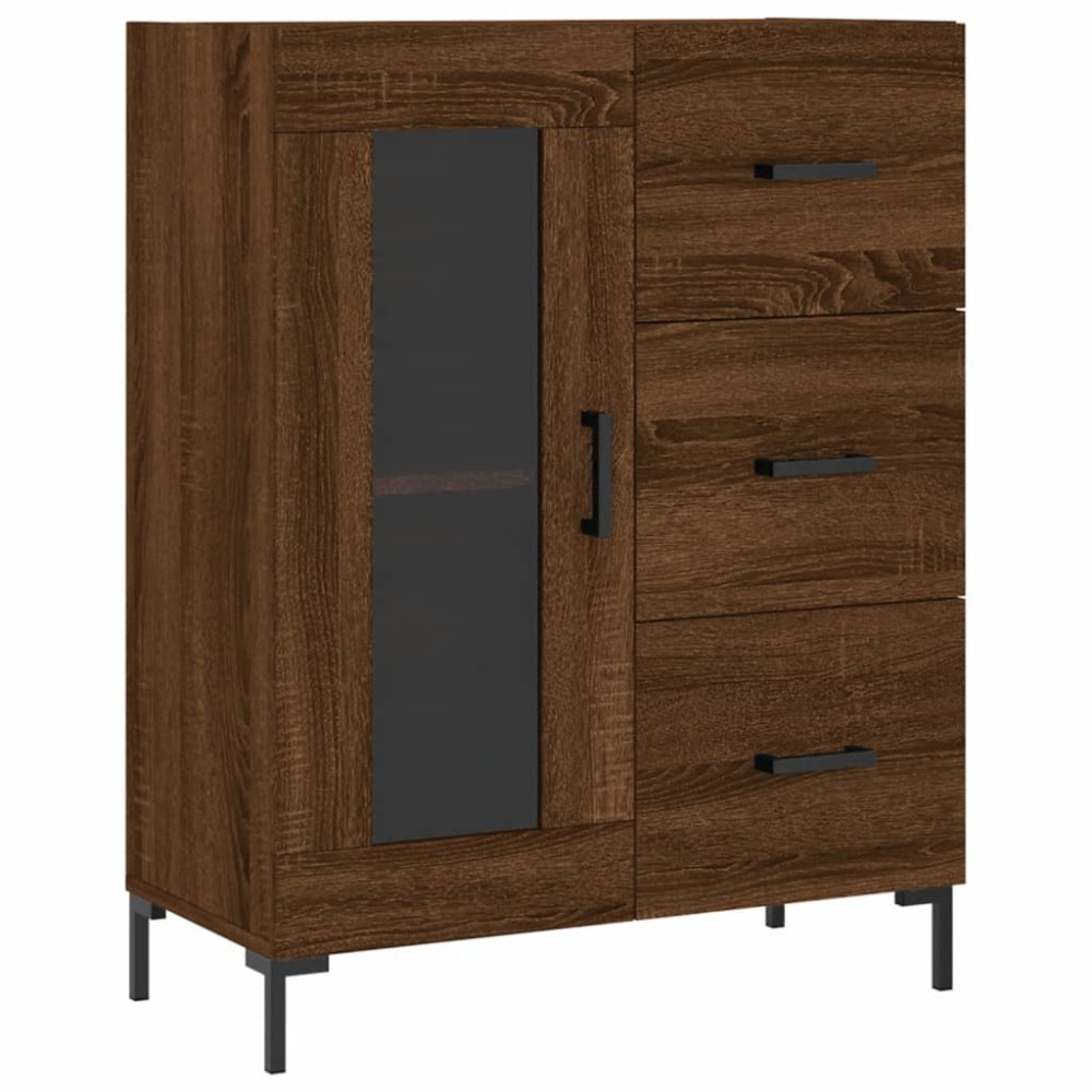 vidaXL Servantă, stejar maro, 69,5x34x90 cm, lemn prelucrat