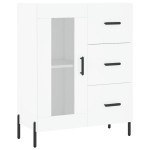 vidaXL Servantă, alb, 69,5x34x90 cm, lemn compozit vidaXL Servantă, alb, 69,5x34x90 cm, lemn compozit