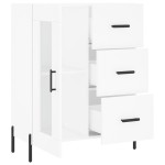 vidaXL Servantă, alb, 69,5x34x90 cm, lemn compozit vidaXL Servantă, alb, 69,5x34x90 cm, lemn compozit