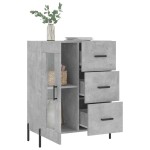 vidaXL Servantă, gri beton, 69,5x34x90 cm, lemn compozit vidaXL Servantă, gri beton, 69,5x34x90 cm, lemn compozit