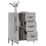 vidaXL Servantă, gri sonoma, 69,5x34x90 cm, lemn compozit