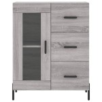 vidaXL Servantă, gri sonoma, 69,5x34x90 cm, lemn compozit