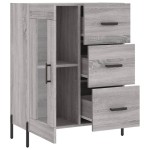 vidaXL Servantă, gri sonoma, 69,5x34x90 cm, lemn compozit