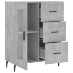 vidaXL Servantă, gri beton, 69,5x34x90 cm, lemn compozit vidaXL Servantă, gri beton, 69,5x34x90 cm, lemn compozit