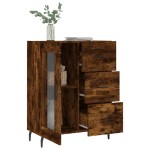 vidaXL Servantă, stejar fumuriu, 69,5x34x90 cm, lemn compozit