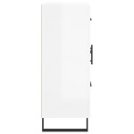 vidaXL Servantă, alb extralucios, 69,5x34x90 cm, lemn compozit vidaXL Servantă, alb extralucios, 69,5x34x90 cm, lemn compozit