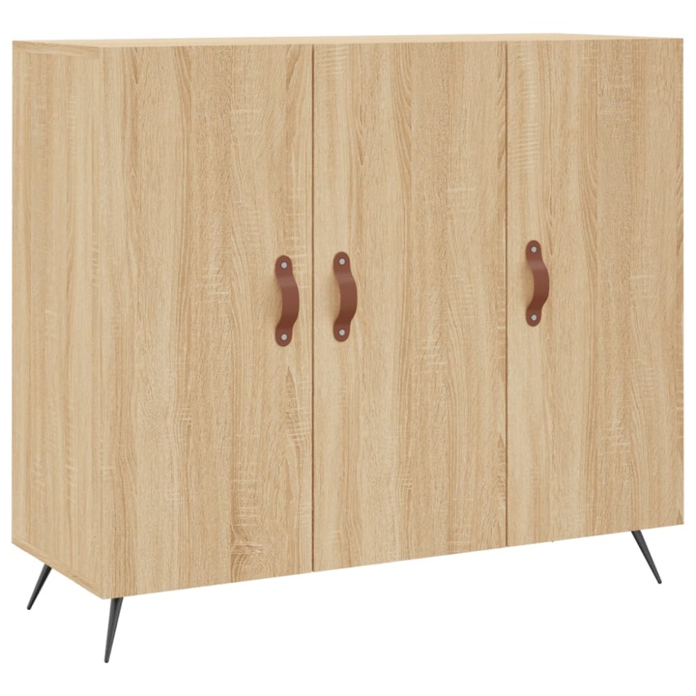 vidaXL Dulap, stejar sonoma, 90x34x80 cm, lemn compozit