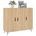 vidaXL Dulap, stejar sonoma, 90x34x80 cm, lemn compozit