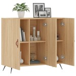vidaXL Dulap, stejar sonoma, 90x34x80 cm, lemn compozit