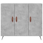 vidaXL Dulap, gri beton, 90x34x80 cm, lemn compozit
