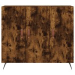 vidaXL Dulap, stejar fumuriu, 90x34x80 cm, lemn compozit
