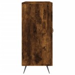 vidaXL Dulap, stejar fumuriu, 90x34x80 cm, lemn compozit