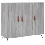 vidaXL Dulap, gri sonoma, 90x34x80 cm, lemn compozit