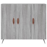 vidaXL Dulap, gri sonoma, 90x34x80 cm, lemn compozit