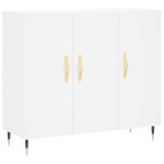 vidaXL Dulap, alb, 90x34x80 cm, lemn compozit
