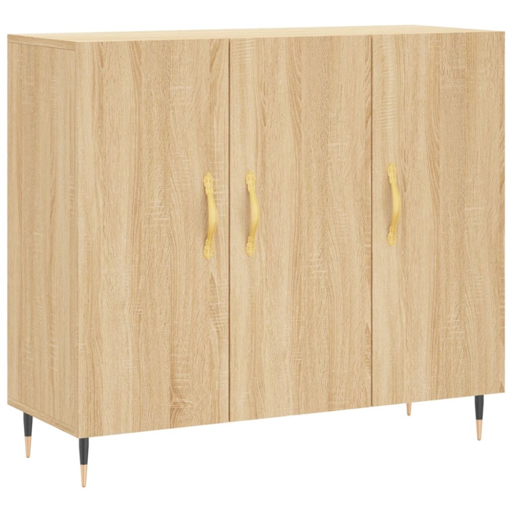 vidaXL Dulap, stejar sonoma, 90x34x80 cm, lemn compozit