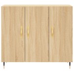 vidaXL Dulap, stejar sonoma, 90x34x80 cm, lemn compozit