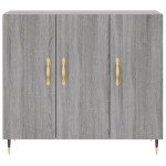 vidaXL Dulap, gri sonoma, 90x34x80 cm, lemn compozit vidaXL Dulap, gri sonoma, 90x34x80 cm, lemn compozit