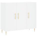 vidaXL Dulap, alb, 90x34x80 cm, lemn compozit vidaXL Dulap, alb, 90x34x80 cm, lemn compozit