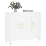 vidaXL Dulap, alb, 90x34x80 cm, lemn compozit vidaXL Dulap, alb, 90x34x80 cm, lemn compozit
