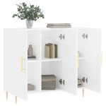 vidaXL Dulap, alb, 90x34x80 cm, lemn compozit vidaXL Dulap, alb, 90x34x80 cm, lemn compozit