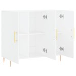 vidaXL Dulap, alb, 90x34x80 cm, lemn compozit vidaXL Dulap, alb, 90x34x80 cm, lemn compozit