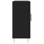 vidaXL Dulap, negru, 90x34x80 cm, lemn compozit