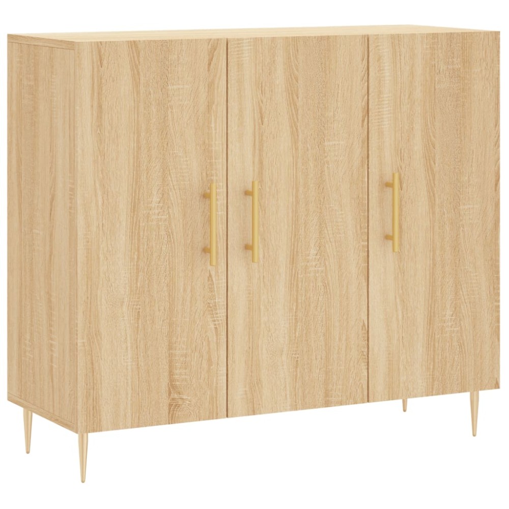 vidaXL Dulap, stejar sonoma, 90x34x80 cm, lemn compozit