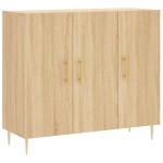 vidaXL Dulap, stejar sonoma, 90x34x80 cm, lemn compozit