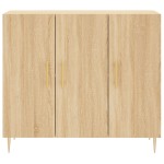 vidaXL Dulap, stejar sonoma, 90x34x80 cm, lemn compozit