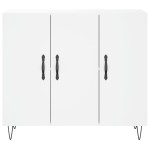 vidaXL Dulap, alb, 90x34x80 cm, lemn compozit