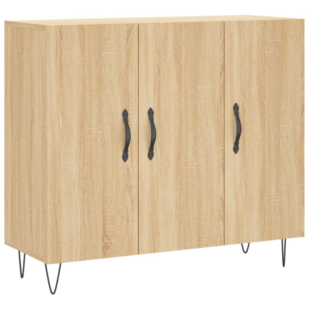 vidaXL Dulap, stejar sonoma, 90x34x80 cm, lemn compozit
