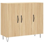 vidaXL Dulap, stejar sonoma, 90x34x80 cm, lemn compozit